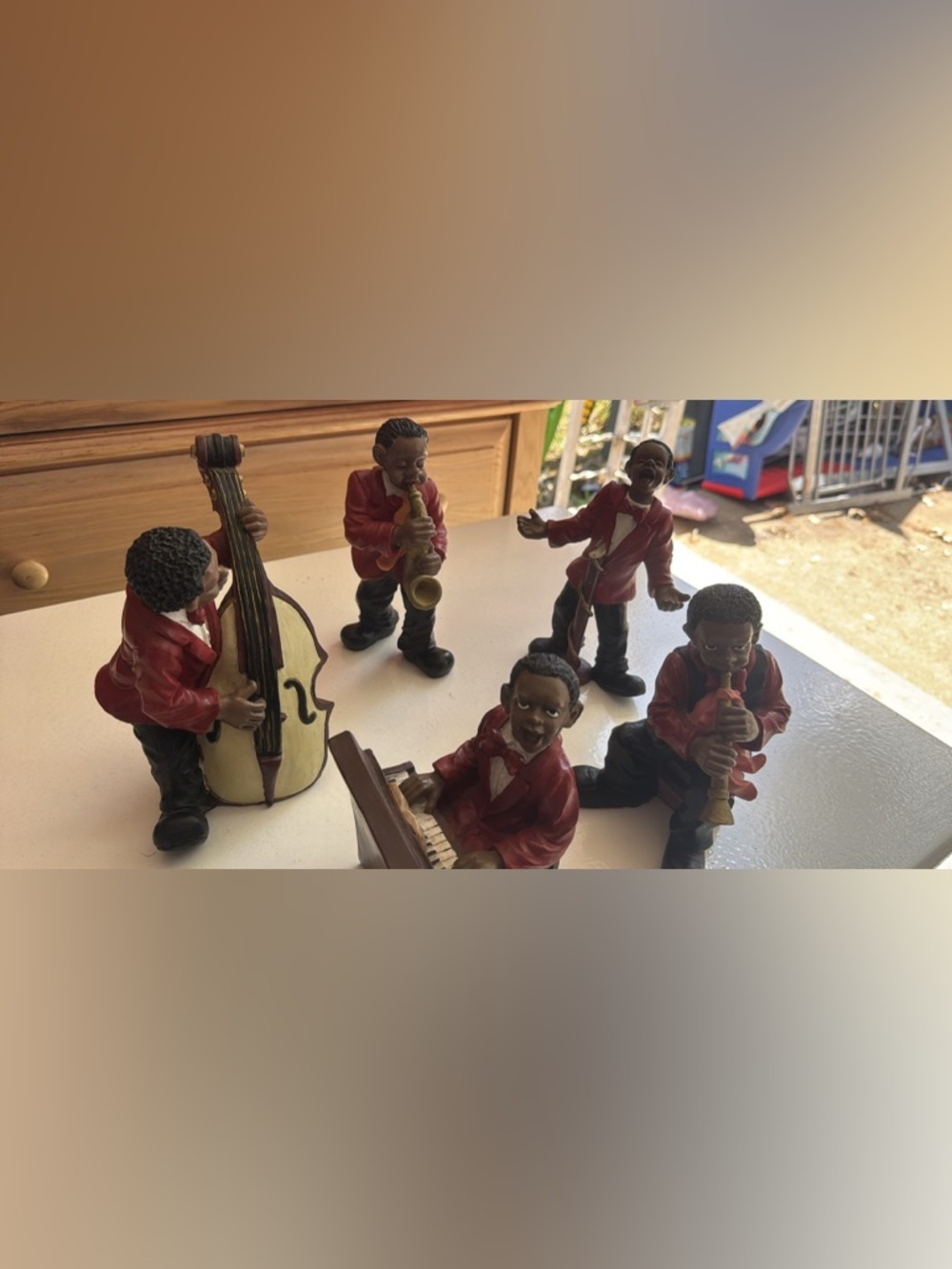 Kids Musical Band Figurine Set - Red Jackets